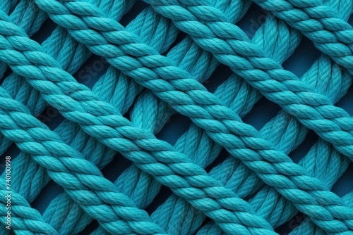 Cyan rope pattern seamless texture