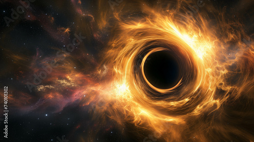 A black hole that is ready to devour everything that comes near it in the universe.