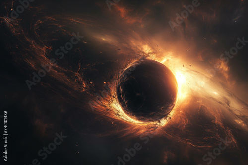 A black hole that is ready to devour everything that comes near it in the universe.