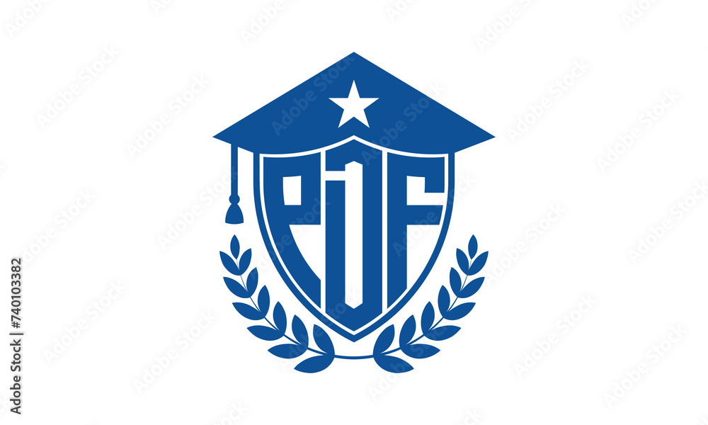 PDF three letter iconic academic logo design vector template. monogram, abstract, school, college, university, graduation cap symbol logo, shield, model, institute, educational, coaching canter, tech PDF three letter iconic academic logo design vector template. monogram, abstract, school, college, university, graduation cap symbol logo, shield, model, institute, educational, coaching canter, tech