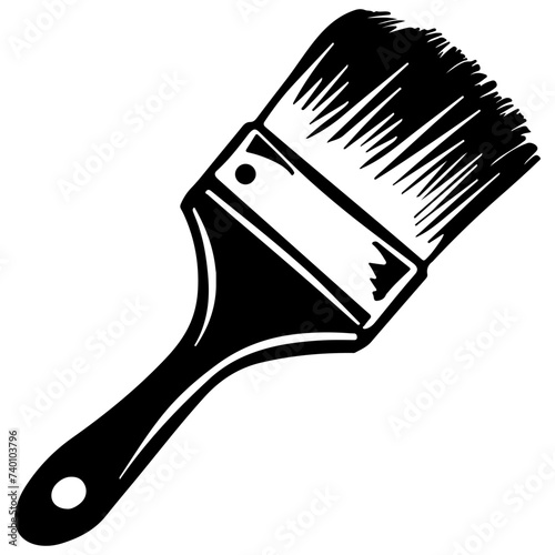Paint brush symbol vector sign