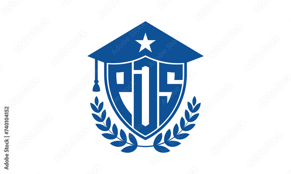 PDS three letter iconic academic logo design vector template. monogram, abstract, school, college, university, graduation cap symbol logo, shield, model, institute, educational, coaching canter, tech PDS three letter iconic academic logo design vector template. monogram, abstract, school, college, university, graduation cap symbol logo, shield, model, institute, educational, coaching canter, tech