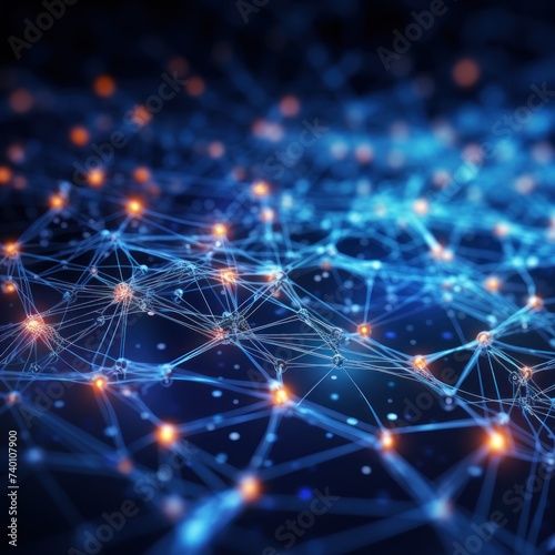 Cyber big data flow. Blockchain Silver data fields. Network line connect stream