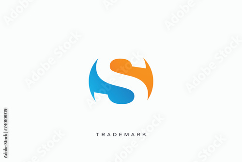s letter logo vector trademark universal s logotype brand