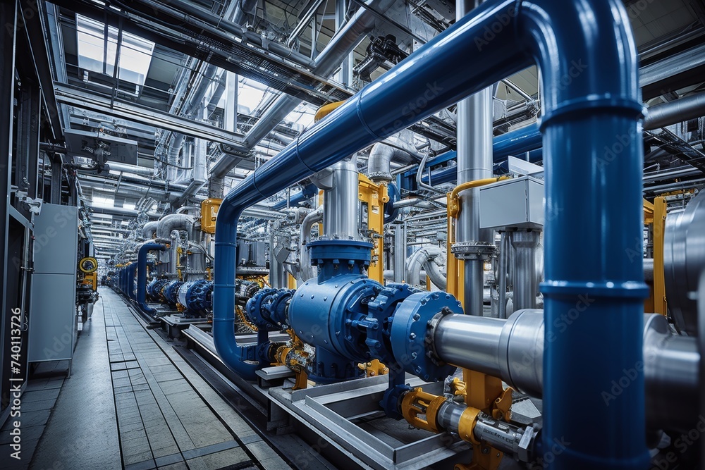 Complex Decarburization System amidst Industrial Machinery and Steel Structures Complex Decarburization System amidst Industrial Machinery and Steel Structures