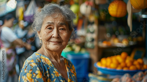 portrait of a senior asian woman