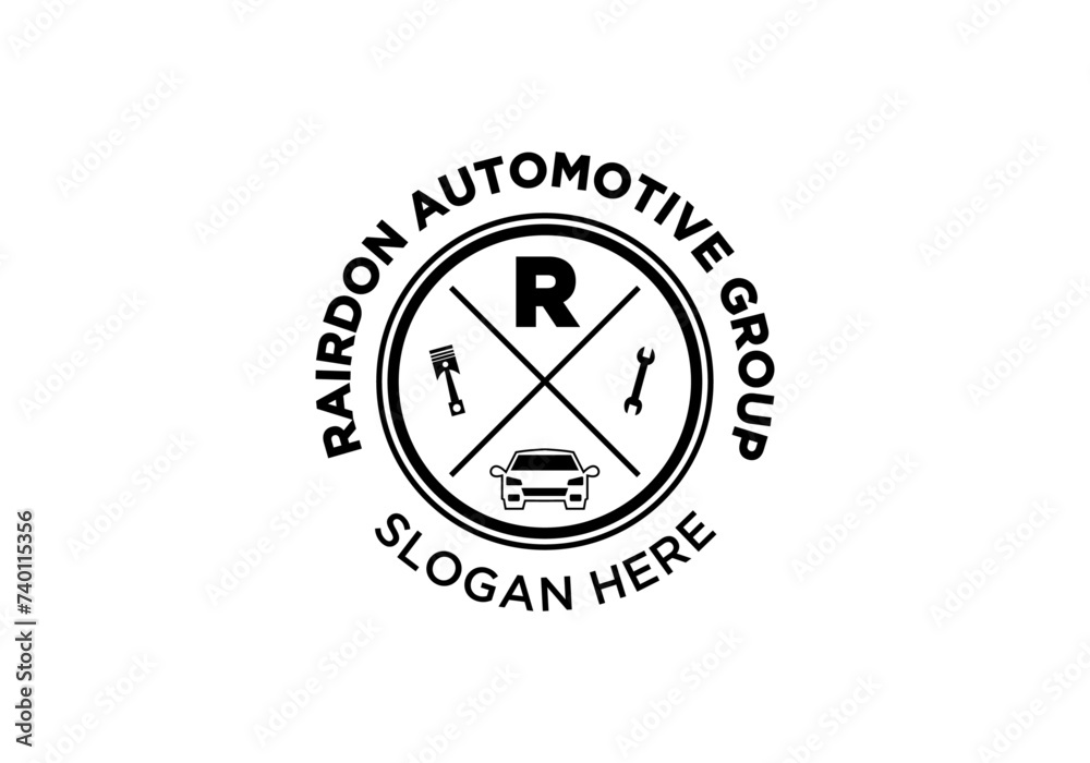 Rairdon Automotive Group logo design. Rairdon Automotive Group logo design.