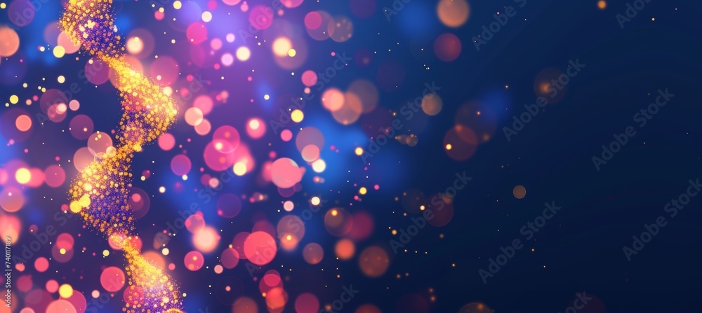 Geometric molecules network design on dark blue background for futuristic digital science concept. Geometric molecules network design on dark blue background for futuristic digital science concept.