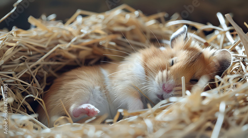 Dreamy Hamsters: Capturing Cozy Sleepy Moments and Nest-building Instincts