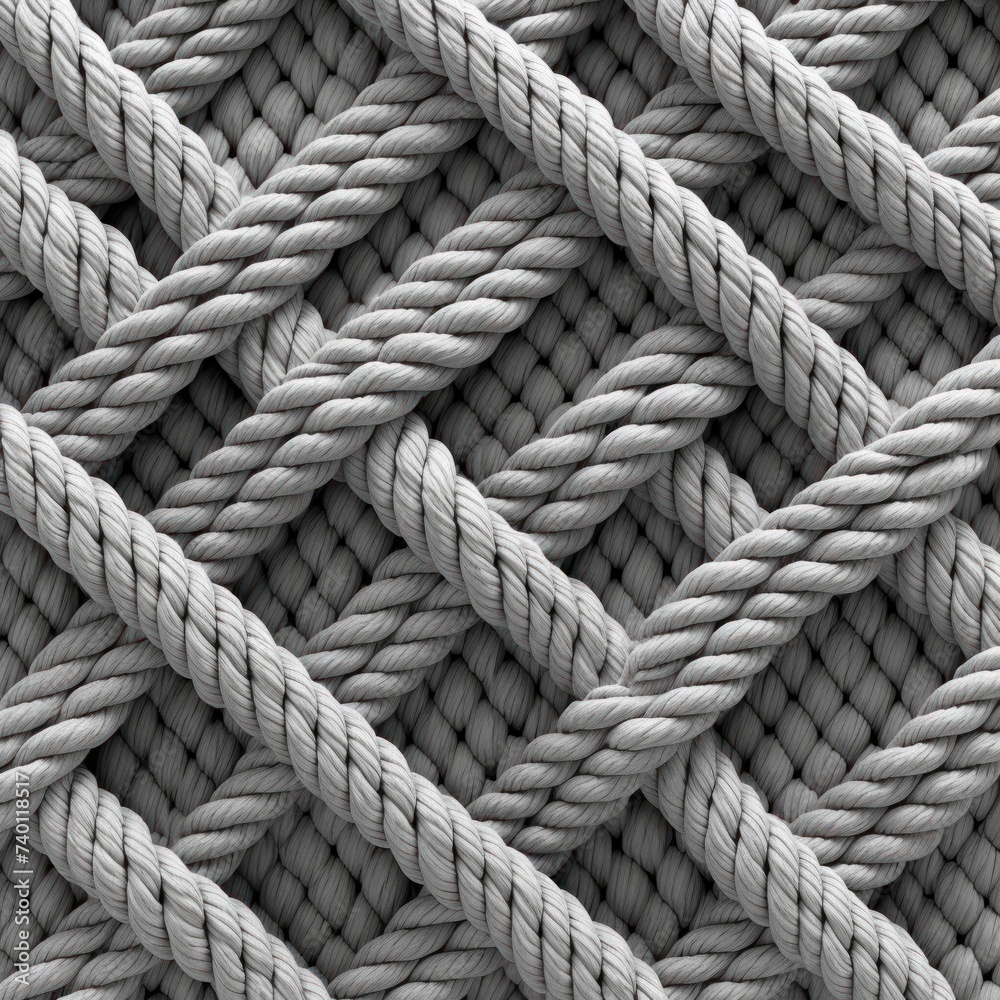 Gray rope pattern seamless texture