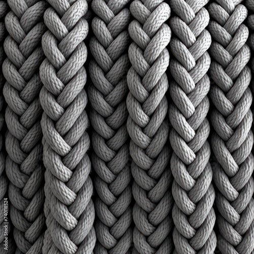 Gray rope pattern seamless texture