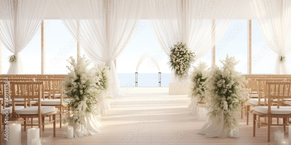 Wedding backdrop white aesthetic flower outdoor clear sky background Wedding backdrop white aesthetic flower outdoor clear sky background
