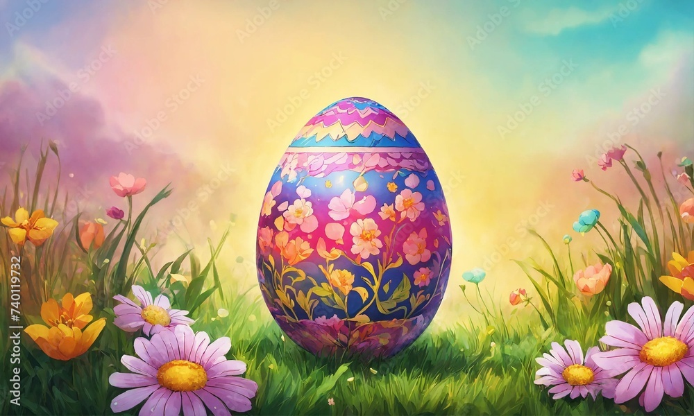 Happy Easter.Set of Easter eggs with different texture, Spring Holiday Happy Easter.Set of Easter eggs with different texture, Spring Holiday