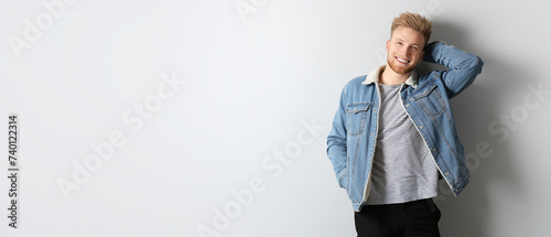 Portrait of handsome smilin...