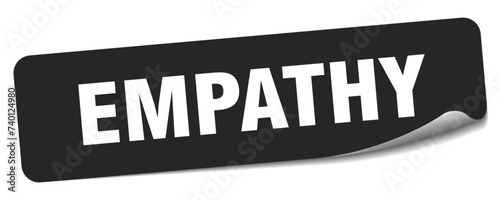 empathy sticker. empathy label