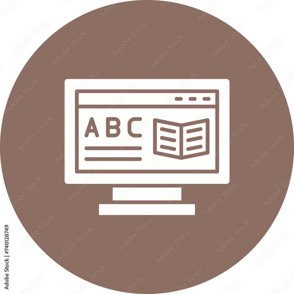 Online learning Icon Online learning Icon