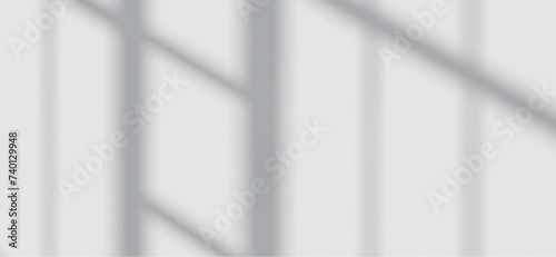 Minimalist Windows with Realistic Blurred Natural Light  Shadows on Wallpaper Texture  Abstract Background for product