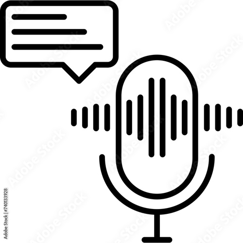 Wallpaper Mural Voice message Icon
