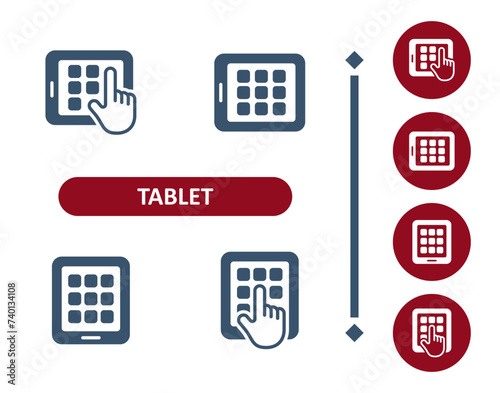 Tablet Icons. Apps, App, Hand, Touch, Finger, Touchscreen Icon