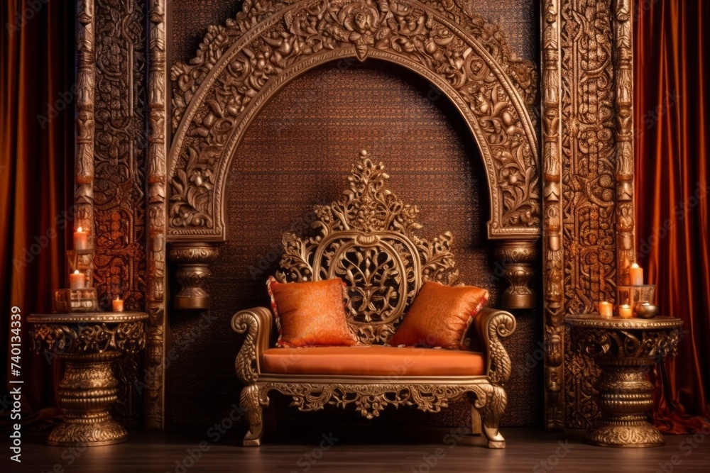 Historical Indian King Throne