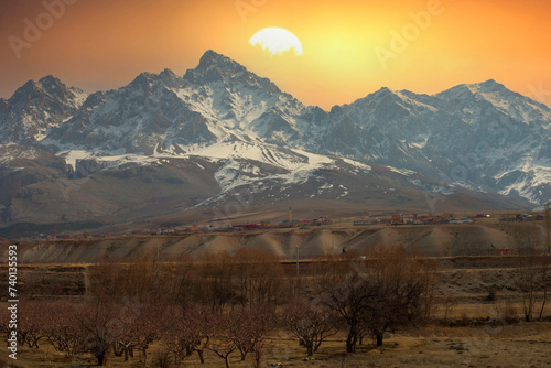 Aladağlar and Demirkazık peak, the highest point of the Taurus Mountains photo