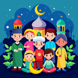 Eid al Fitr Islamic illustration