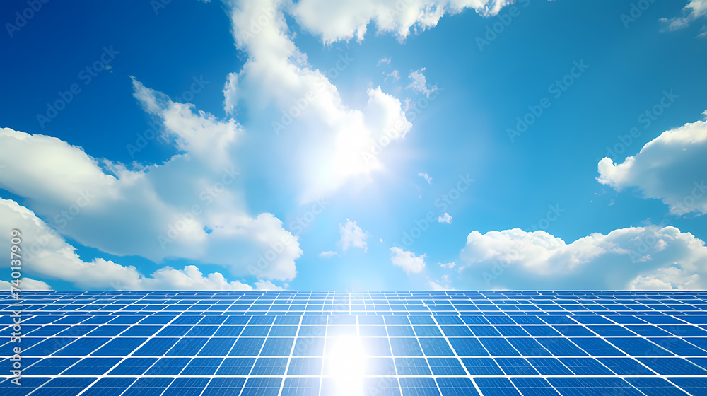 New generation energy system, photovoltaic background