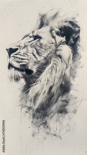 Lion s head portrait