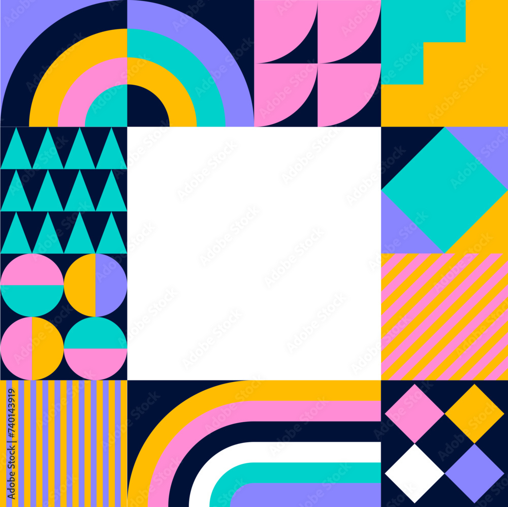 Obraz premium Abstract Bauhaus frame