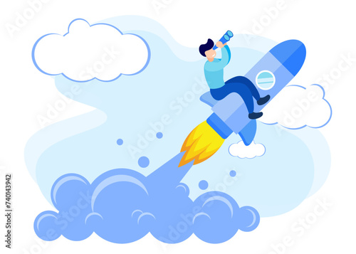 Illustration vector graphic cartoon character of vision