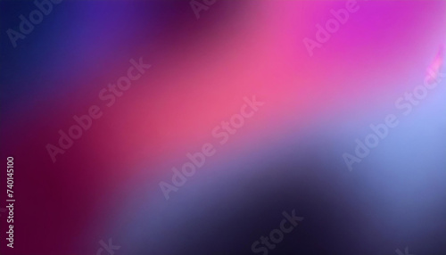 Blurred color gradient purple pink blue grainy color gradient background dark abstract backdrop banner poster card wallpaper website header design