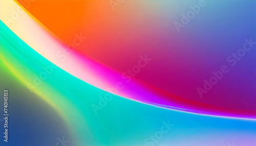 Blurred colored abstract background. Smooth transitions of iridescent colors. Colorful gradient in the lower left corner