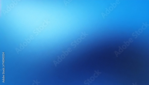 Blurred grainy gradient blue background noise texture effect smooth backdrop header landing page design copy space