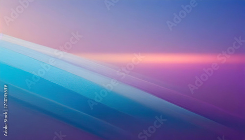 Purple Blue Gradient Vibrant DreamyBackground. Sunrise, Sunset, Sky, Water Color Overlay Neon Design Element. Luxury Trendy Holograph Defocused Texture. Digital Funky Cool Tech Gradient Paper photo