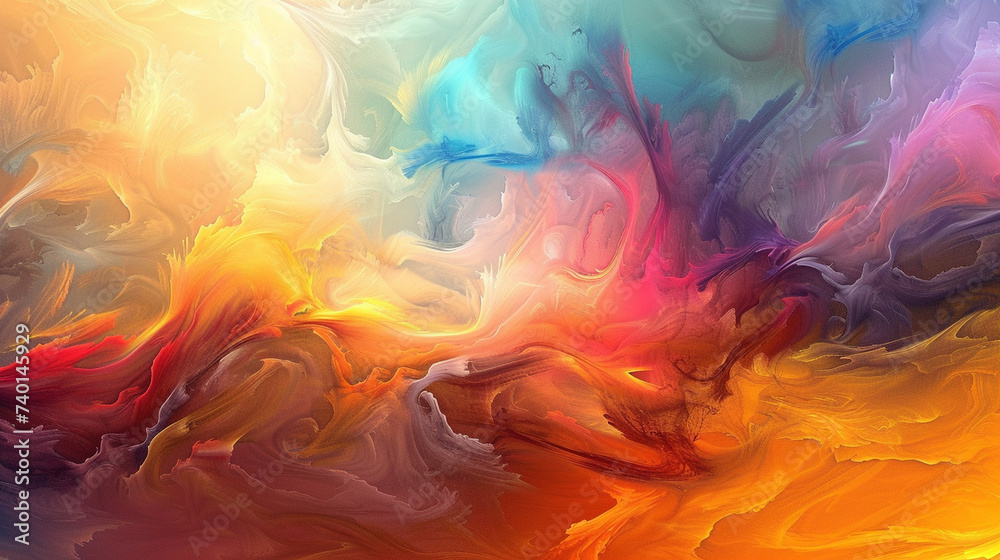 Beautiful Colorful Abstract Organic Background