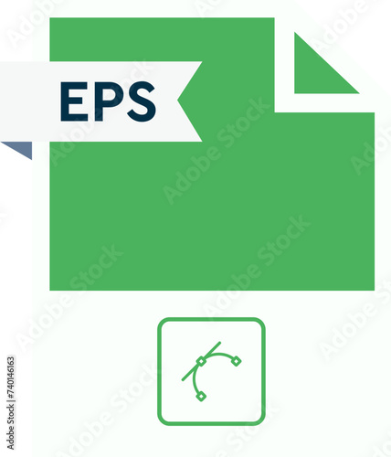 EPS File format icon  roe color fill