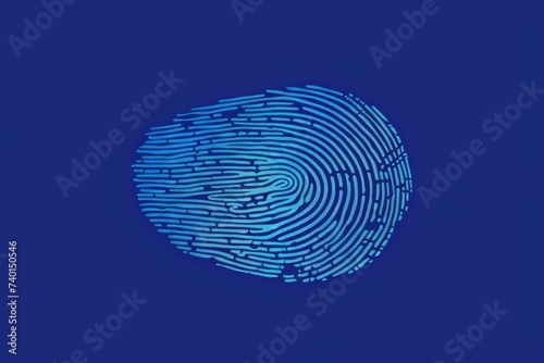 Blue Fingerprint 