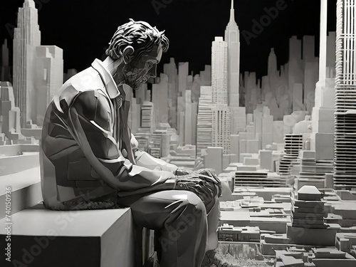  A person and New York city