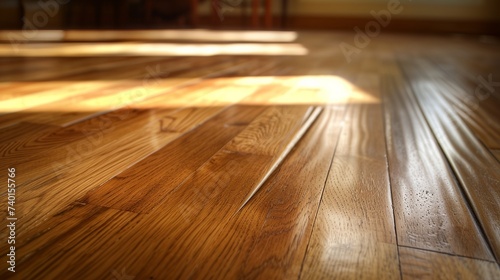 wooden floor and a chair in the background