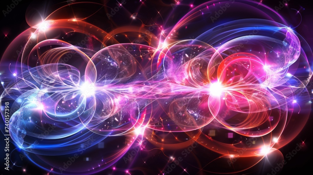 Cosmic explosion, birth or death of stars neon lights
Cosmic explosion, birth or death of stars neon lights