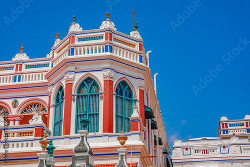 Chettinadu Style Heritage Homes in Karaikudi, Pallathur, Athangudi & Kothamangalam are the most lavish & exquisite architectural beauty. This beautiful edifice situated at Chettinad region, Sivagangai photo