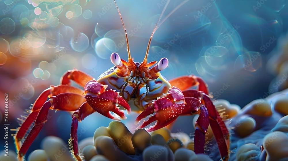 Foto de Underwater macro photography of Emperor shrimp capturing ...