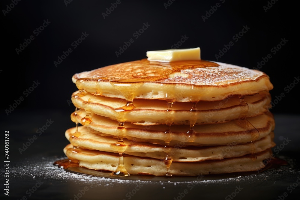 custom made wallpaper toronto digitalDelicious stack of pancakes with butter and syrup, perfect for breakfast menus