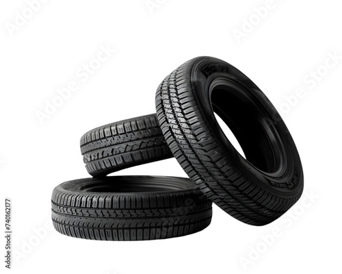 Tires on transparent background © Mubeen