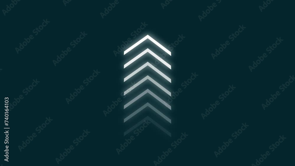 Abstract arrow loading bar animation background 4k.