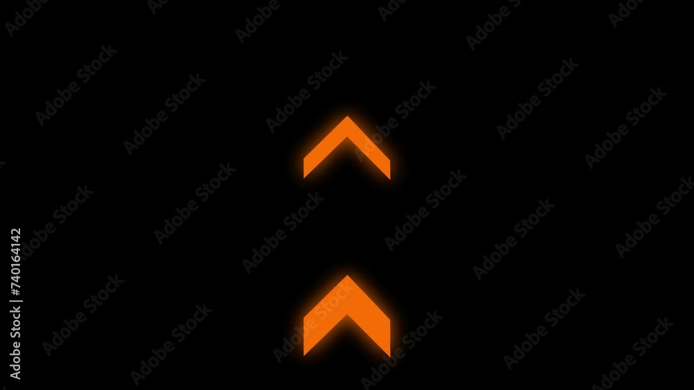 Abstract glowing arrow loading animation background 4k. Abstract glowing arrow loading animation background 4k.
