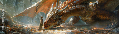 Dragon Zookeeper tending to mythical creatures in bio domes where fantasy and genetic engineering collide