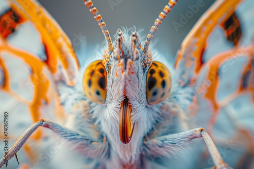 bugs head and eyes, revealing the complexity and beauty of nature 