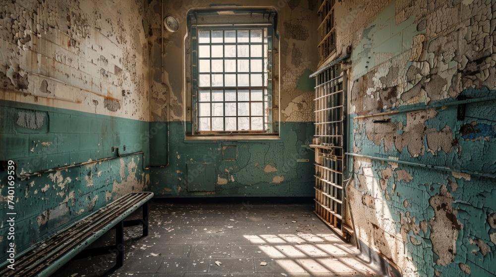 old jail cell with bars old jail cell with bars