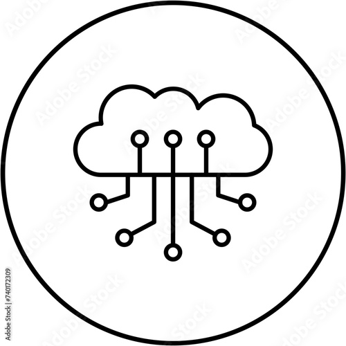 Cloud computing Icon